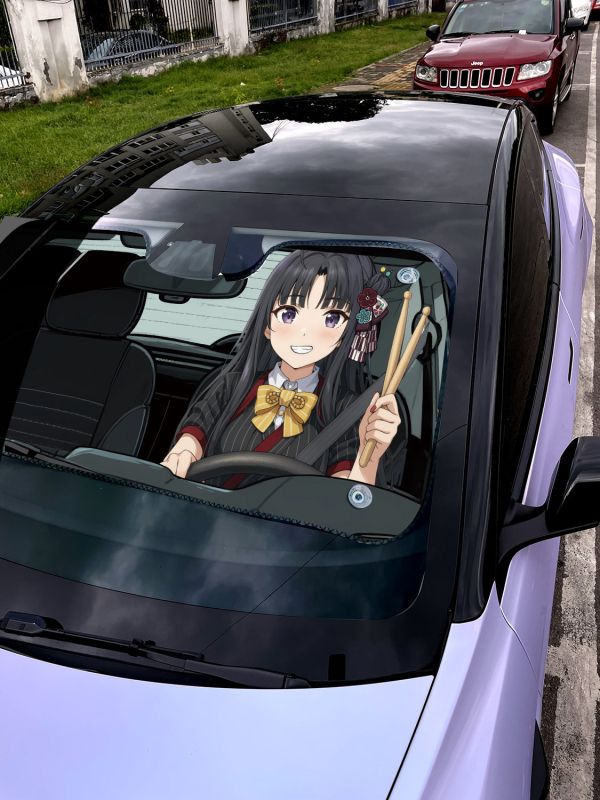 【海外代購】千鳥社《汽車前擋遮陽—哭泣少女》 夏季汽車遮陽防曬前擋開車二次元少女樂團的吶喊井芹仁菜安與昴河原木桃香 