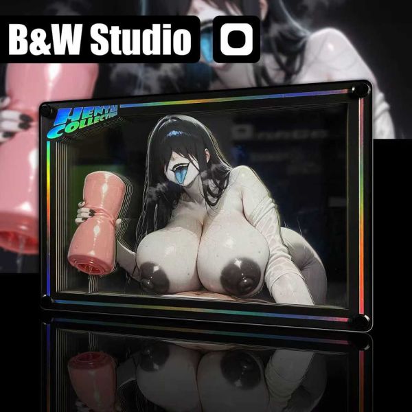 【海外代購】黑白畫映 B&W AI Creator 系列桌面裝飾卡磚 第一彈 貞子 Yamamura Sadako 