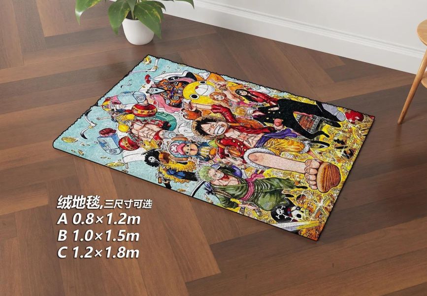 【海外代購】千鳥社 《海賊王卷頭彩頁》午睡毯地毯裝飾畫 