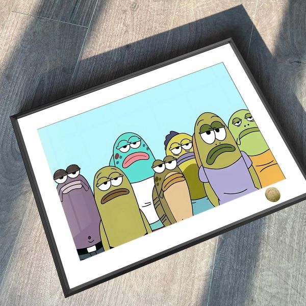 【海外代購】皇呱 《比奇堡居民》海綿寶寶比奇堡居民周邊裝飾畫 午睡毯 地毯 