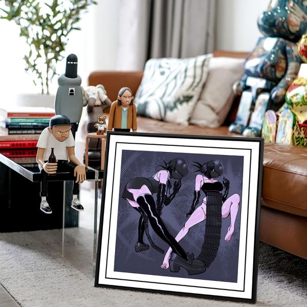 【海外代購】千鳥社 《蕾塞 炸彈女孩》 鏈鋸人電鋸人蕾塞Reze波姆Bomb炸彈惡魔二次元午睡毯地毯裝飾畫 午睡毯 地毯 