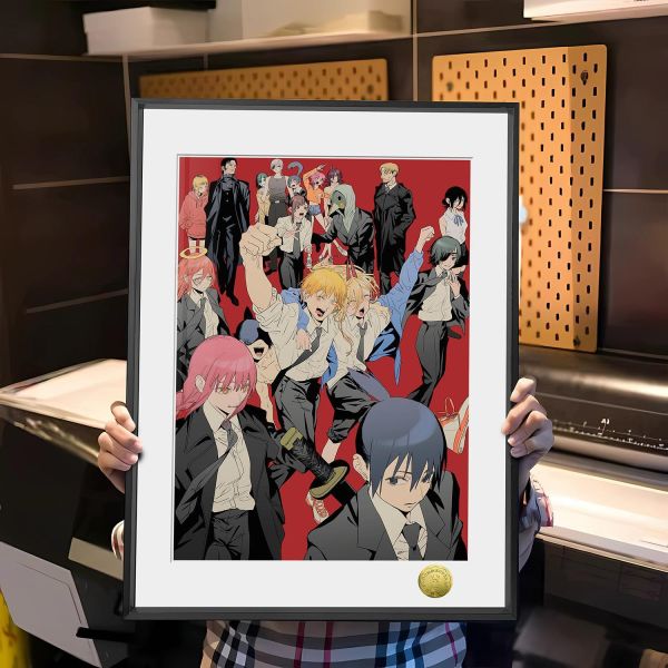 【海外代購】皇呱 《電鋸人成員大合照》 電鋸人成員大合照電次瑪奇瑪早川秋蕾塞同人周邊裝飾畫 午睡毯  地毯 