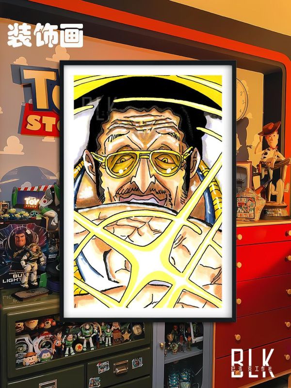 【海外代購】巴洛克 《海軍三大將》海賊王裝飾畫冰箱貼 