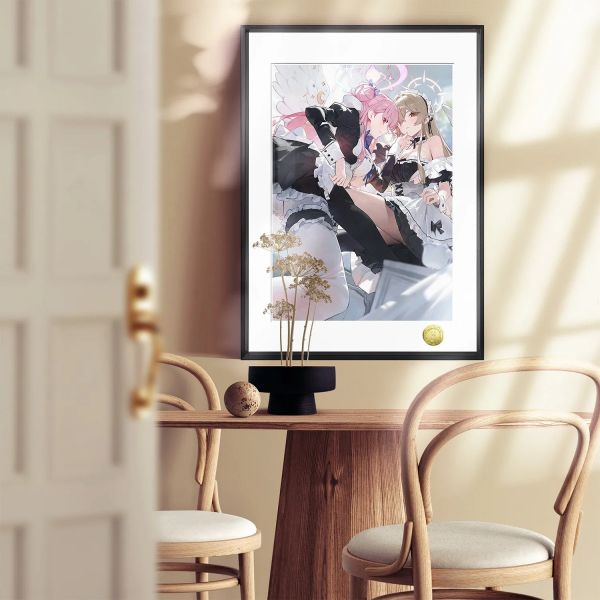 【海外代購】皇呱 《會聖女僕》蔚藍檔案茶會聖園彌香桐藤渚裝飾畫 午睡毯 地毯 