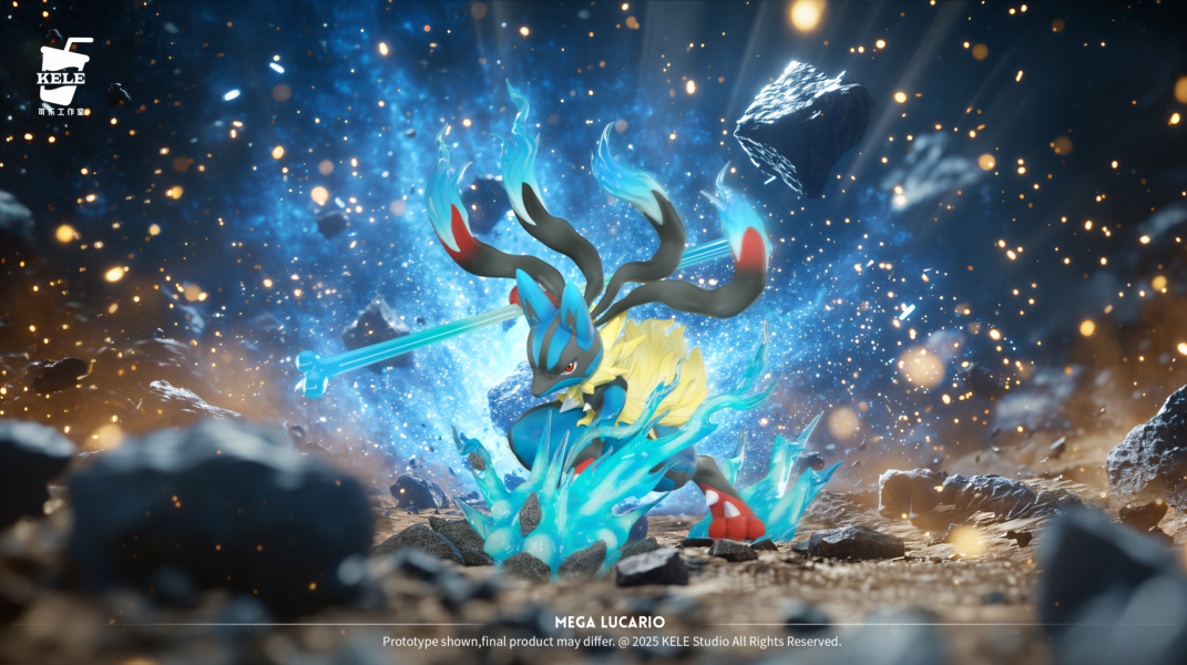 【預定】可樂小作坊 圖鑑1/20系列第五彈-mega路卡利歐 