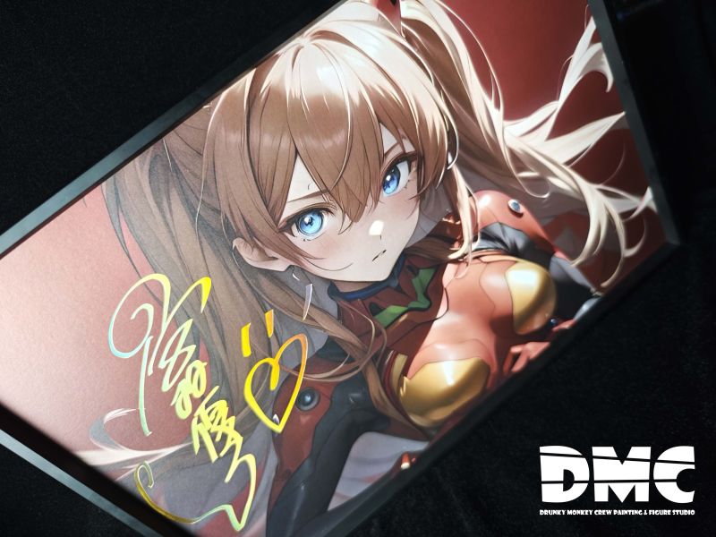 【海外代購】泥棒貓 DMP-010 明日香 EVA聲優簽名復刻裝飾畫 