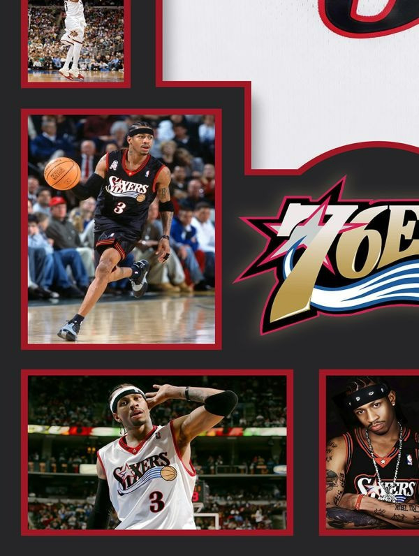 【海外代購】巴洛克 艾佛森球衣版畫費城76人NBA藝術裝飾畫 