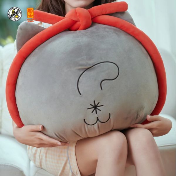 【海外代購】OFFART 百貓異境 咬錢貓毛絨抱枕 