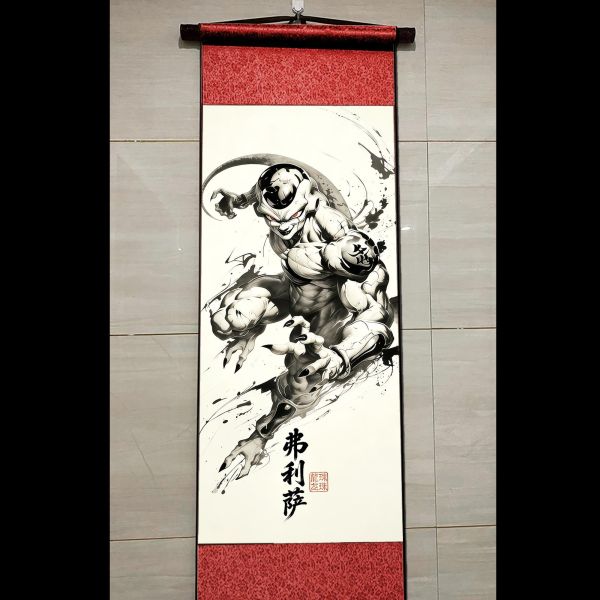 【海外代購】阿喵畫社 費立薩 國風捲軸錦緞高清精裱畫 