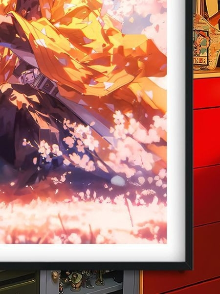 【海外代購】巴洛克 《我妻善逸》獪嶽鬼滅之刃無限城篇裝飾畫冰箱貼 