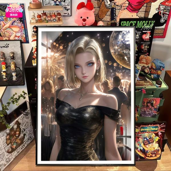 【海外代購】阿喵畫社 黑金晚宴 18號 8k主題高清裝飾畫 冰箱貼 