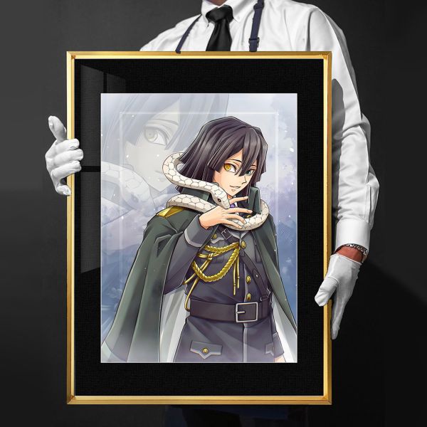 【海外代購】千鳥社 《軍裝小芭內》 鬼滅之刃無限城蛇柱伊黑小芭內午睡毯地毯裝飾畫 