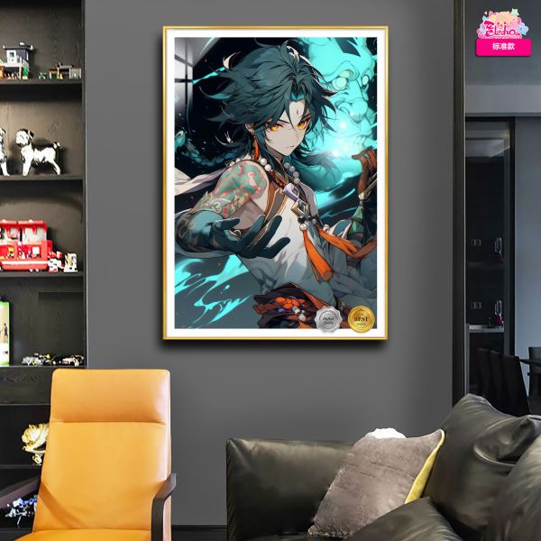 【海外代購】阿喵畫社《原神》魈寶 8k超清裝飾畫 