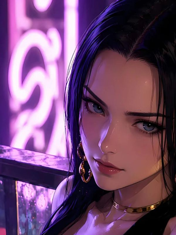 【海外代購】巴洛克《精緻女帝》海賊王波雅漢庫克裝飾畫冰箱貼 