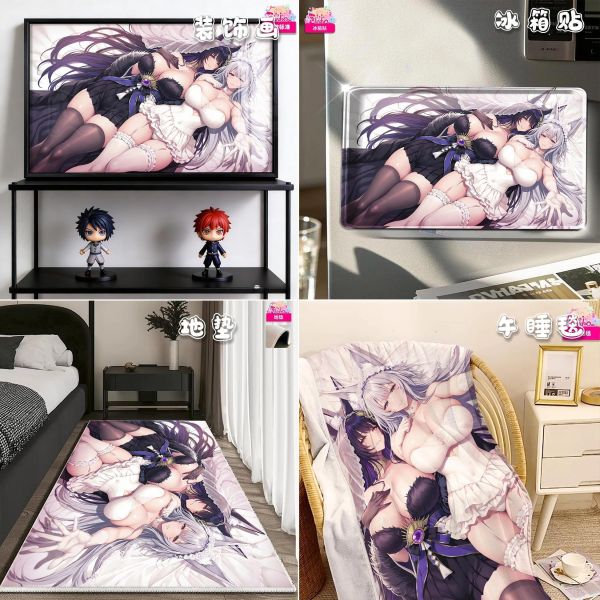 【海外代購】阿喵畫社 信濃武藏你我的約定 8k全景高清裝飾畫 午睡毛毯 地墊 滑鼠墊 冰箱貼 