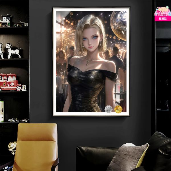 【海外代購】阿喵畫社 黑金晚宴 18號 8k主題高清裝飾畫 冰箱貼 