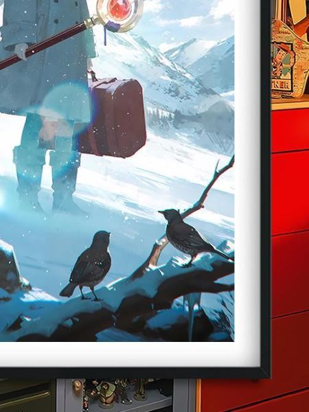 【海外代購】巴洛克 《雪地芙莉蓮》Himmel葬送的芙莉蓮Frieren菲倫動漫裝飾畫冰箱貼 