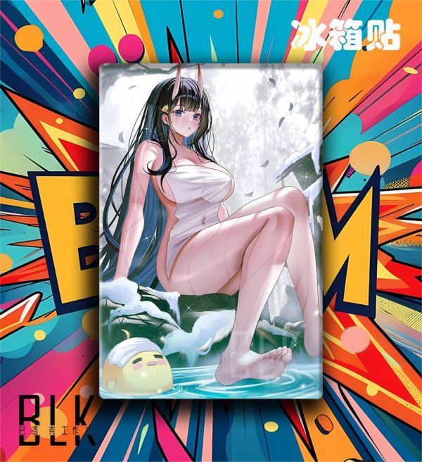 【海外代購】巴洛克 《能代》碧藍航線IJN Noshiro貅遊戲動畫裝飾畫冰箱貼 