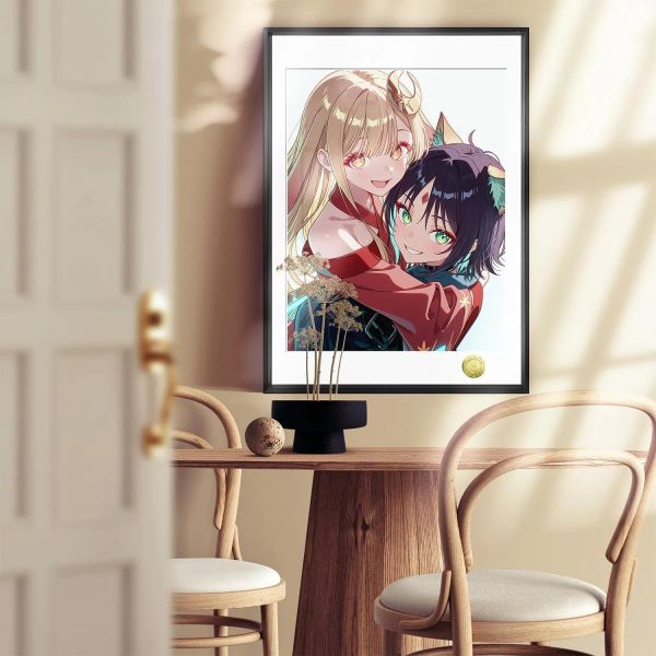 【海外代購】皇呱 《音樂少女cp抱抱》超時空輝夜姬裝飾畫 