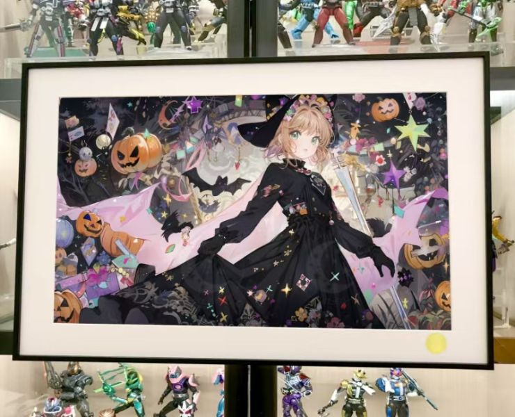 【海外代購】星空《魔女小櫻》魔法少女櫻木之本櫻庫洛牌裝飾畫 