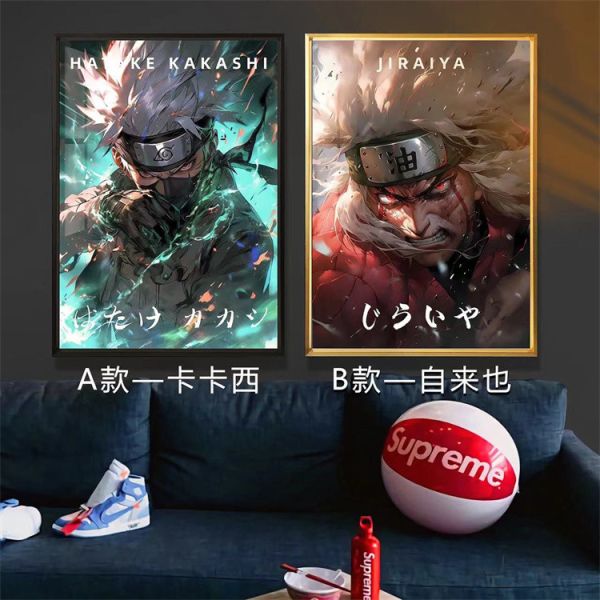 【海外代購】千鳥社 火影忍者 卡卡西 寫輪眼 自來也 裝飾畫 