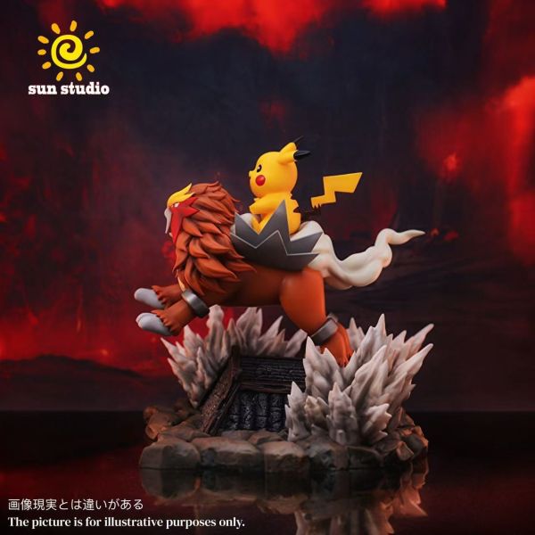 【預定】SUN 搖搖馬系列 炎帝皮卡丘搖搖馬 