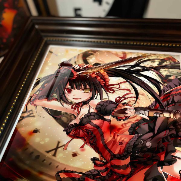 【海外代購】阿喵畫社 時崎狂三 復古框紀念牆壁桌面擺台 