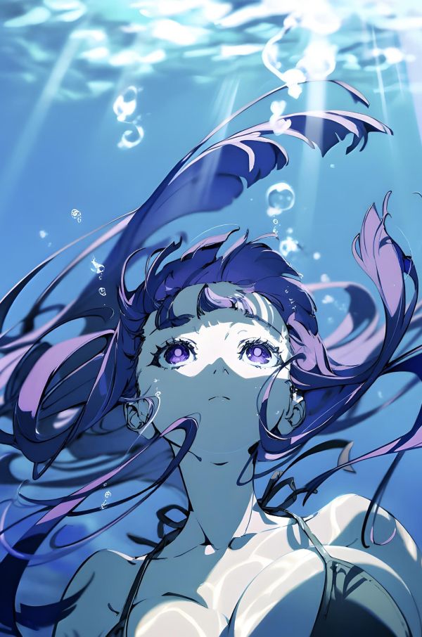 【海外代購】H2 《水中菲倫》葬送的芙莉蓮Fern動漫二次元裝飾畫 