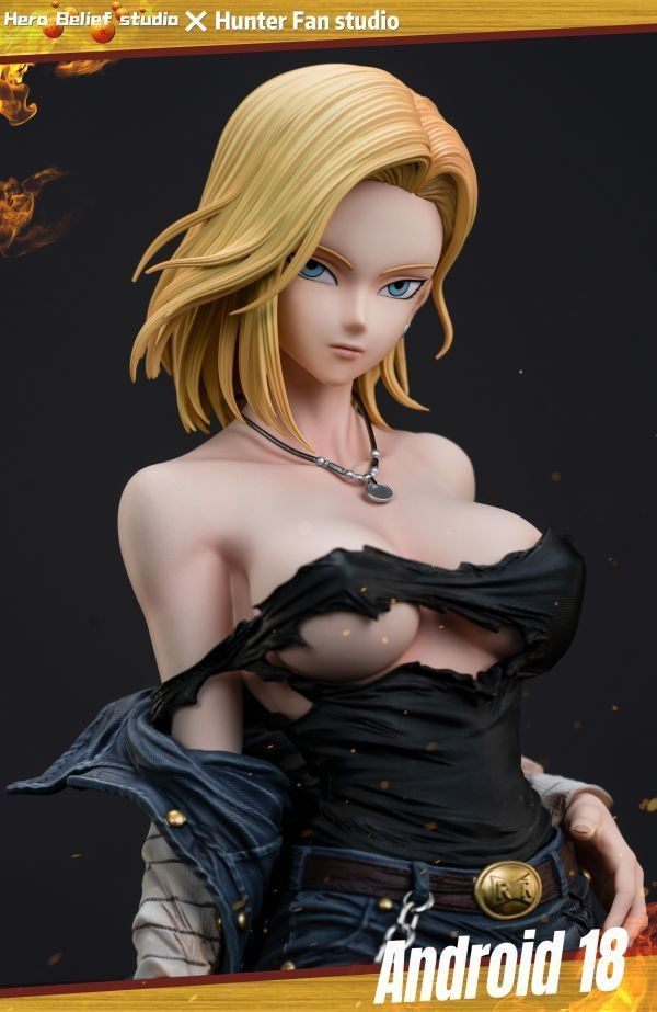 【R18版-海外現貨】Hunter Fan HF 人造人18號 1/4 雙頭雕 