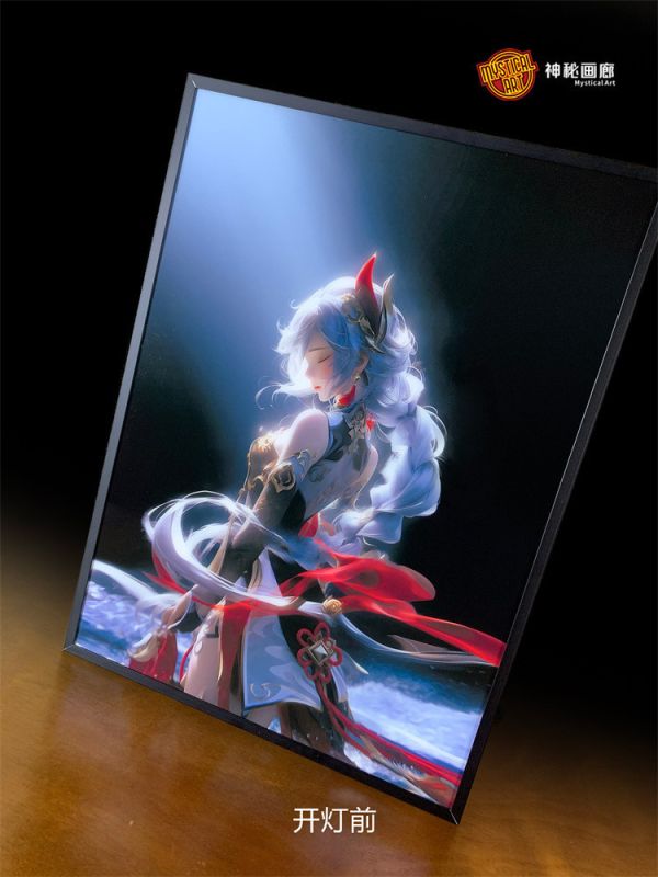 【海外代購】神秘畫廊 Desktop Art系列06 光芒申鶴 裝飾畫01 