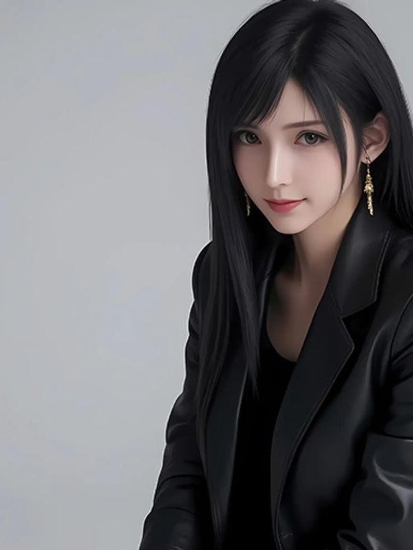 【海外代購】巴洛克 《皮衣蒂法》最終幻想tifa裝飾畫冰箱貼 