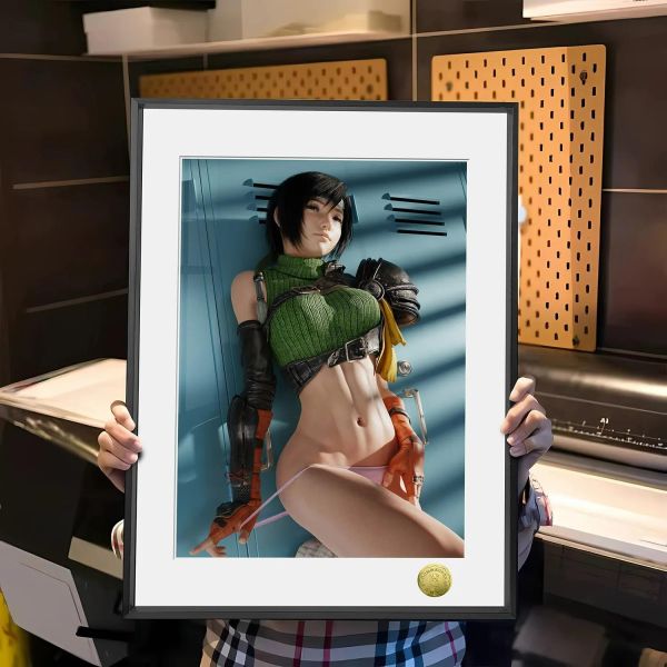 【海外代購】皇呱 《美少女忍者尤菲》最終幻想Ⅶ裝飾畫 午睡毯 地毯 