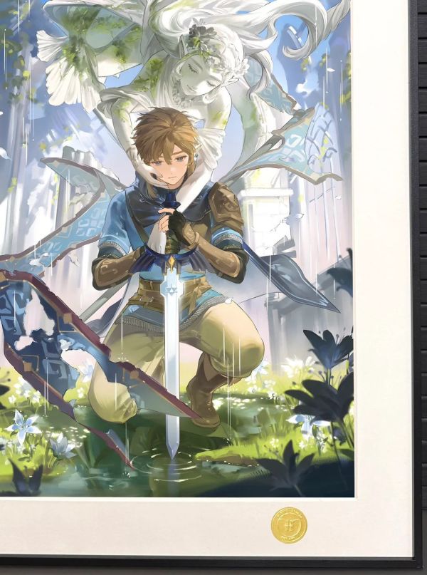 【海外代購】H2 《林克》塞爾達傳說王國之淚曠野之息裝飾畫 