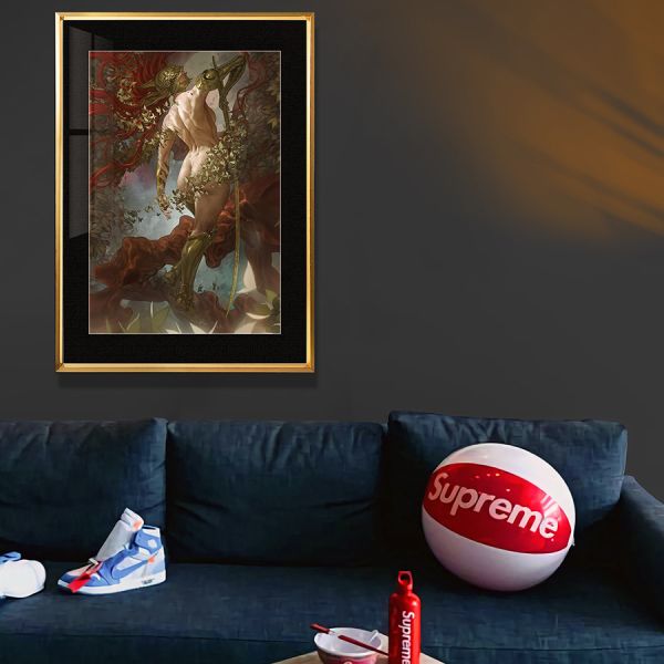 【海外代購】千鳥社 《瑪蓮妮亞》艾爾登法環瑪蓮妮亞Malenia女武神二次元午睡毯地毯裝飾畫