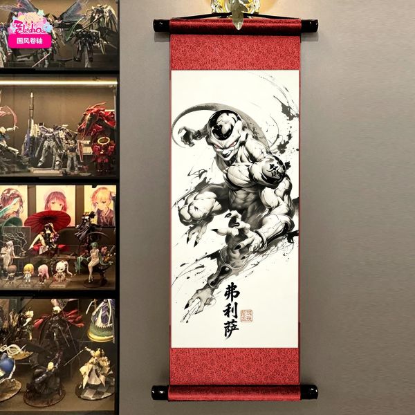 【海外代購】阿喵畫社 費立薩 國風捲軸錦緞高清精裱畫 