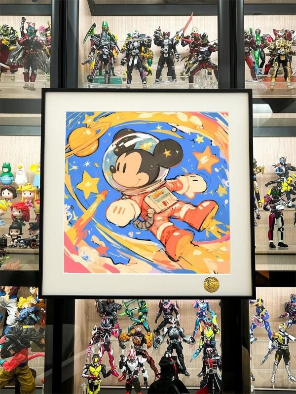 【海外代購】星空 《太空米奇》Mickey米老鼠迪士尼潮流藝術裝飾畫 