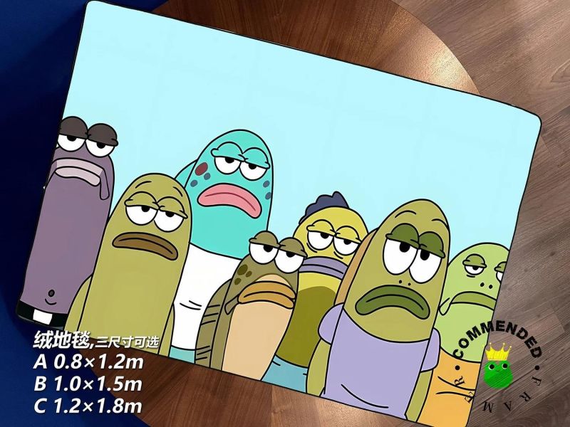 【海外代購】皇呱 《比奇堡居民》海綿寶寶比奇堡居民周邊裝飾畫 午睡毯 地毯 