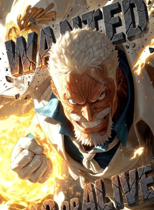 【海外代購】H2工作室《鐵拳卡普》海賊王裝飾畫 