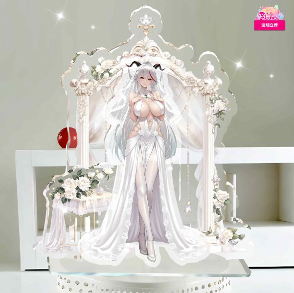 【海外代購】阿喵畫社 立牌第八彈婚紗碧藍航線武藏/贊妮/信濃/怨仇 大型多層異形壓克力立牌 
