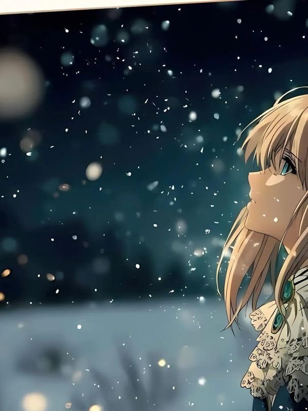 【海外代購】星空 《雪景薇爾莉特》紫羅蘭永恆花園裝飾畫 