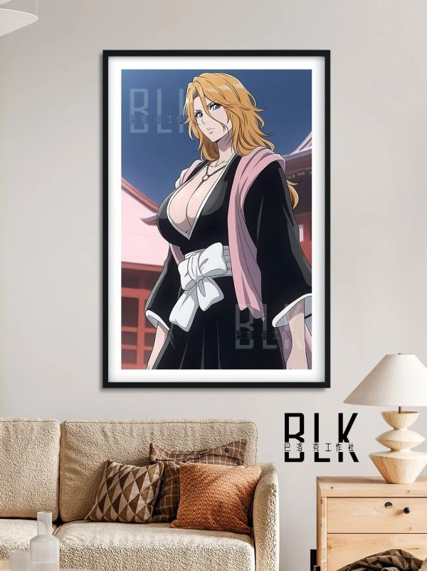 【海外代購】巴洛克 《松本亂菊》死神境界護廷十三隊一護裝飾畫冰箱貼 