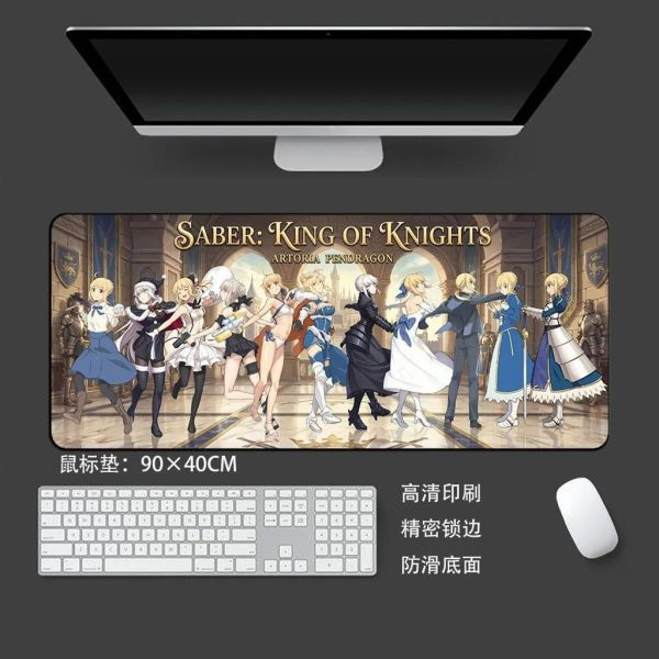 【海外代購】千鳥社《Saber 換裝跳舞》Fate命運之夜換裝全家福地毯鼠標墊裝飾畫 