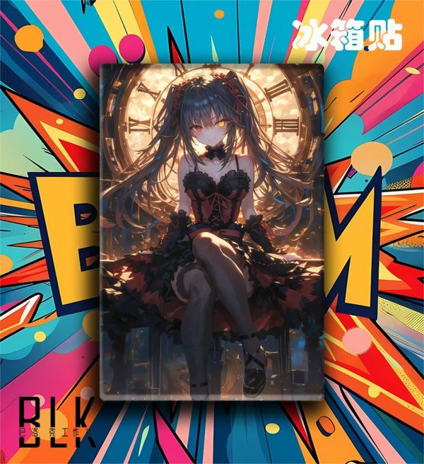 【海外代購】巴洛克 時崎狂三約會大作戰夢魘Nightmare裝飾畫/冰箱貼 