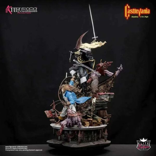 【海外全新現貨-清倉價】石油廠 Figurama Collectors 《惡魔城X: 月下夜想曲》 阿魯卡多和里希特·貝爾蒙特 雕像 