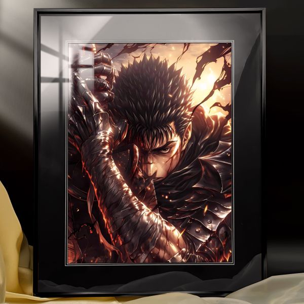 【海外代購】阿喵畫社 背水一戰 格斯 展館級8k超清精裱畫 