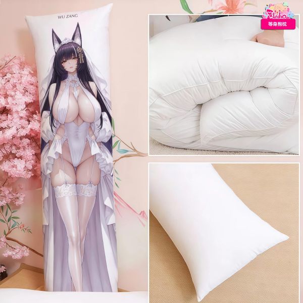 【海外代購】阿喵畫社 碧藍航線 信濃武藏等身抱枕矽膠滑鼠墊 