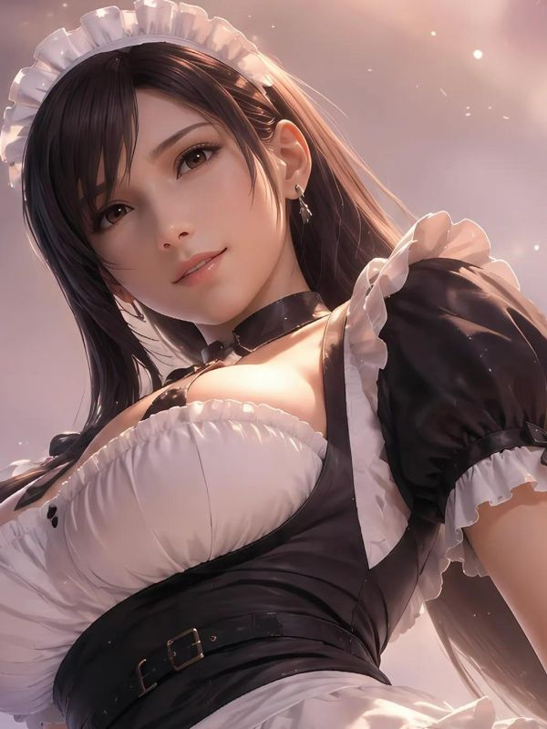 【海外代購】星空 《女僕蒂法/女僕愛麗絲》FF7最終幻想裝飾畫 
