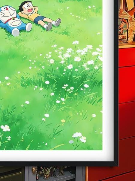 【海外代購】巴洛克 《草坪哆啦》裝飾畫 哆啦A夢 
