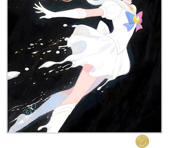 【海外代購】H2工作室《夢幻美少女》月野兔水兵月美少女戰士裝飾畫 