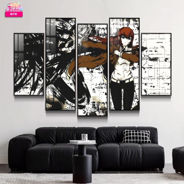 【海外代購】阿喵畫社 命運奇點 牧瀨紅莉棲 五幅套組命運石之門新品異形套組裝飾畫 滑鼠墊  午睡毛毯 地墊 